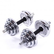 Гантелі BioGym 2х10 кг, хром, код: 80003-20-WS Гантелі BioGym 2х10 кг, хром, код: 80003-20-WS