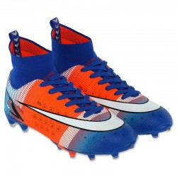 Бутси футбольне взуття Lijin розмір 45, синій-помаранчевий, код: 209-1-1_45BLOR