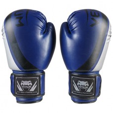 Боксерські рукавички Venum 10oz, синій-срібло, код: VM55-10BS-WS