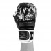 Рукавички для єдиноборств PowerPlay S, чорний-білий, код: PP_3092krt_S_bl/white