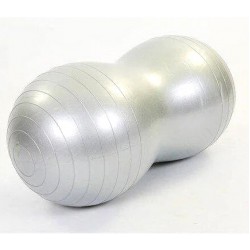 М"яч для фітнесу Фітбол Арахіс EasyFit Peanut 45х90 см, сірий, код: EF-3022-GR-EF