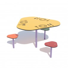 Ігровий столик Miros 1290х1290х600 мм, код: DIO271HDPE