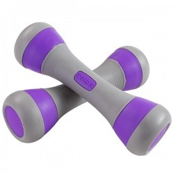 Гантелі набірні для фітнесу FitGo 2х2 кг, фіолетовий, код: 80031V-WS