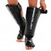 Захист гомілки та стопи для єдиноборств Zelart M, чорний-синій, код: BO-3981_MBK