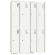Шафа для одягу металева Emby, 8 секції, код: ШОМ-300/4/8 Шафа для одягу металева Emby, 8 секції, код: ШОМ-300/4/8
