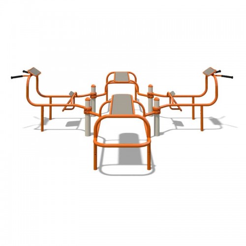 Прес-гіперекстензія InterAtletika 3698x4075x808 мм, код: S836.1-SM