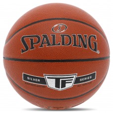 М'яч баскетбольний Composite Leather Spalding TF Silver №7, помаранчевий, код: 76859Y-S52