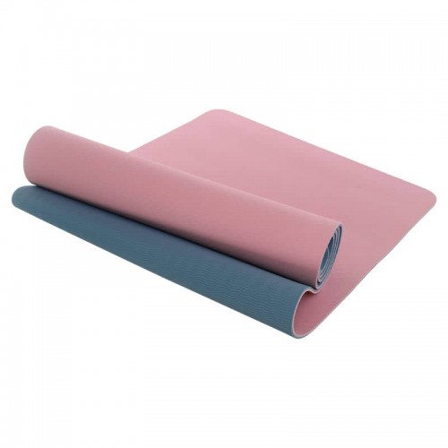 Килимок для фітнесу та йоги FitGo 1830х610х6 мм, пудровий-сірий, код: FI-3046_PUGR Килимок для фітнесу та йоги FitGo 1830х610х6 мм, пудровий-сірий, код: FI-3046_PUGR