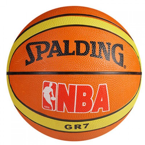 М"яч баскетбольний гумовий Spalding №7, помаранчевий, код: 9R7SP/NBA-WS