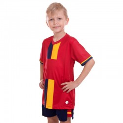 Форма футбольна підліткова PlayGame розмір 30, ріст 150, червоний-чорний, код: CO-2001B_30RBK-S52