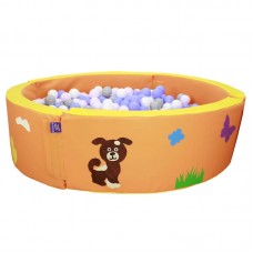 Сухий басейн круглий з аплікацією Tia-Sport, шкірозамінник, 1500х400 мм, товщина 100 мм, код: sm-0303-1 Сухий басейн круглий з аплікацією Tia-Sport, шкірозамінник, 1500х400 мм, товщина 100 мм, код: sm-0303-1