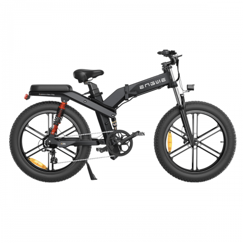 Електровелосипед фетбайк ENGWE X-26 Dual Batteries (1000 Вт; 19,2 А/год+10 А/год; 48 В), колеса 26х4", з ручкою газу, чорний, код: En-X26-black