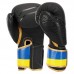Боксерські рукавиці шкіряні Fistrage Ukraine 10oz, чорний, код: VL-5562_10BK