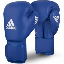 Боксерські рукавички Adidas з ліцензією Aiba, 12oz, синій, код: 15582-546