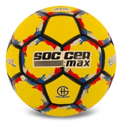 М"яч футбольний Soccermax №5 PU, жовтий, код: FB-6525_Y
