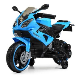 Дитячий електромобіль Bambi Мотоцикл BMW синій, код: M 4103-4-MP