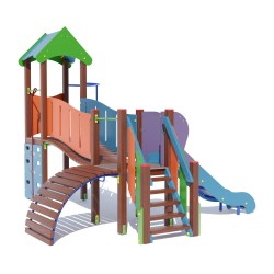 Дитячий ігровий комплекс Miros “Гномік” 4290x3630x3260 мм, код: DIO707.2 Дитячий ігровий комплекс Miros “Гномік” 4290x3630x3260 мм, код: DIO707.2