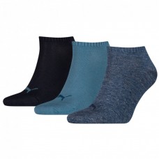 Шкарпетки Puma Unisex Sneaker Plain 3P 90680716, розмір 43-46, синій, код: 91892-DK