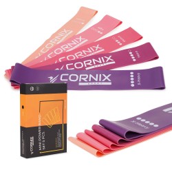 Резинки для фітнесу Cornix Mini Power Band набір 5 шт, 1-20 кг, код: XR-0046