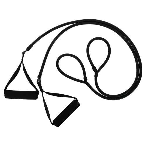 Еспандер трубчастий з ручками та лямками для ніг BioGym Body Shaper чорний, код: 10046-S52 Еспандер трубчастий з ручками та лямками для ніг BioGym Body Shaper чорний, код: 10046-S52