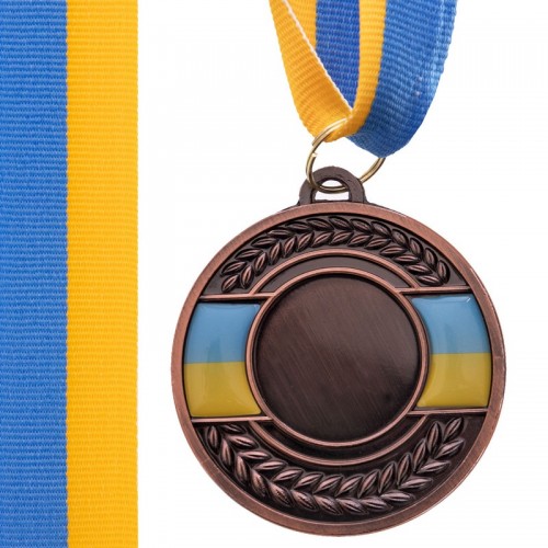 Заготівля медалі спортивної PlayGame Ukraine бронза, код: C-3242_B-S52