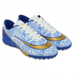 Сороконіжки футбольні Yovksi, розмір 38, білий-синій, код: OB-222-1_38WBL Сороконіжки футбольні Yovksi, розмір 38, білий-синій, код: OB-222-1_38WBL