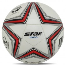 М"яч футбольний Star New Polaris 1000 №5 композитна шкіра, білий-червоний, код: SB375-S52