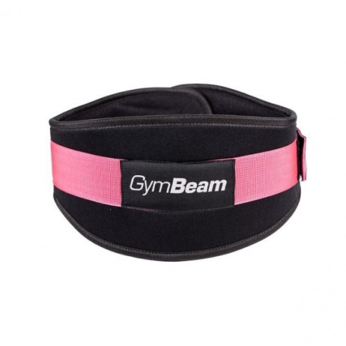 Неопреновий пояс для фітнесу GymBeam Lift L, чорний-рожевий, код: 8586022216688
