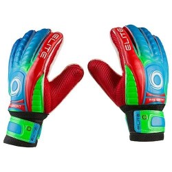 Воротарські рукавички PlayGame Latex Foam Elite, розмір 7, червоний/зелений, код: GG-ET7-WS