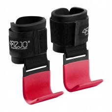 Гачки для перекладини та тяги 4FIZJO Hooks Black/Red, код: P-5907739314789