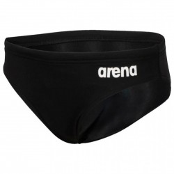 Плавки-сліпи для хлопців Arena Team Swim Briefs Solid зріст 128 см, 8 років, чорний-білий, код: 3468336631881