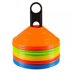 Фішки (конуси) розмічальні PlayGame набір 50шт в чохлі. Код: 8203/50-WS Фішки (конуси) розмічальні PlayGame набір 50шт в чохлі. Код: 8203/50-WS