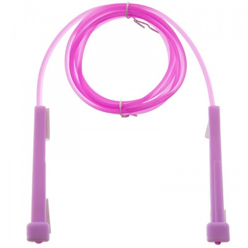 Скакалка FitGo 2,6м фіолетовий, код: FI-4918_V Скакалка FitGo 2,6м фіолетовий, код: FI-4918_V