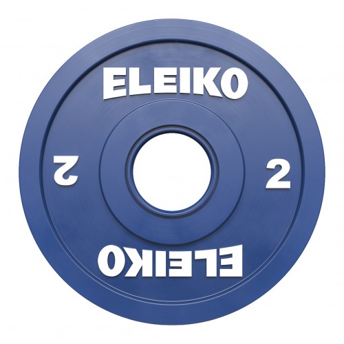 Диск олімпійський обгумований Eleiko IWF FG 2 кг, синій, код: 121-0020F-IA