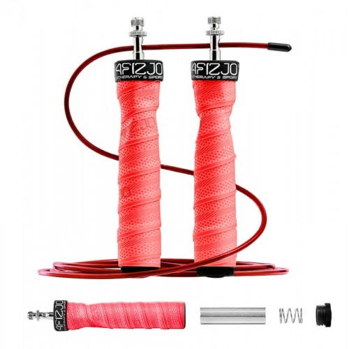 Скакалка швидкісна для кросфіту 4FIZJO Speed Rope PRO+ 300 см, Red, код: P-5907739313171