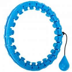 Обруч для схуднення регульований масажний з обтяжувачем FitGo Smart Hoop синій, код: FI-0753_BL Обруч для схуднення регульований масажний з обтяжувачем FitGo Smart Hoop синій, код: FI-0753_BL