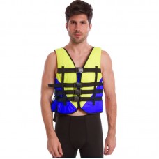Жилет рятувальний FitGo M (50-70 кг) синій-жовтий, код: PL-3548-50-70_BL Жилет рятувальний FitGo M (50-70 кг) синій-жовтий, код: PL-3548-50-70_BL