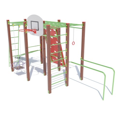 Гімнастичний комплекс Miros “Рукохід друзів”, код: DIO679.1 Гімнастичний комплекс Miros “Рукохід друзів”, код: DIO679.1