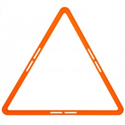Тренувальна наземна сітка PlayGame Agility Grid трикутна 480х420 мм, помаранчевий, код: C-1414_OR