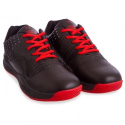 Кросівки для баскетболу Under Armour розмір 45 (28,5см), чорний-червоний, код: F913-2_45BKR