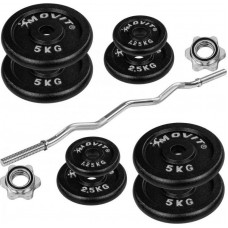Штанга набірна Movit Profi 120 см, 35 кг, код: M-10089740-IN