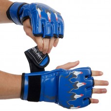 Рукавички для змішаних єдиноборств MMA Zelart S синій, код: BO-3207_SBL