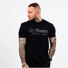 Футболка чоловіча GymBeam Beyond Limits Black S, чорний, код: 119812-GB