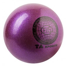 М'яч гімнастичний Ta Sport, 400 г, 19 см, гліттер, фіолетовий, код: TA400-8-WS