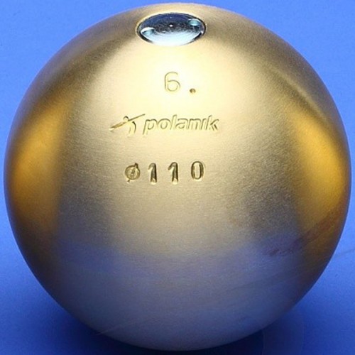 Ядро змагальний Polanik Brass 6 кг, код: PK-6/110-M