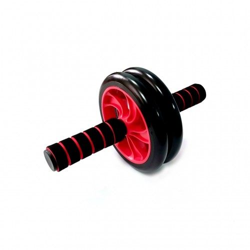 Ролик гімнастичний двоколесний SNS 1609, червоний, код: 00169-SNS