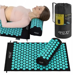 Килимок акупунктурний з валиком 4Fizjo Classic Mat Аплікатор Кузнєцова Black/Blue, код: P-5905973402385