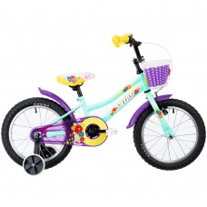 Дитячий велосипед DHS Daisy 1602 16", бірюзовий, код: 22216022288-IN