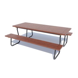 Стіл з лавками Miros 2100х1460х750 мм, код: DIO918 Стіл з лавками Miros 2100х1460х750 мм, код: DIO918