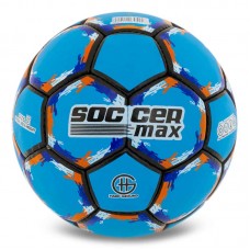М"яч футбольний Soccermax №5 PU, блакитний, код: FB-6525_N